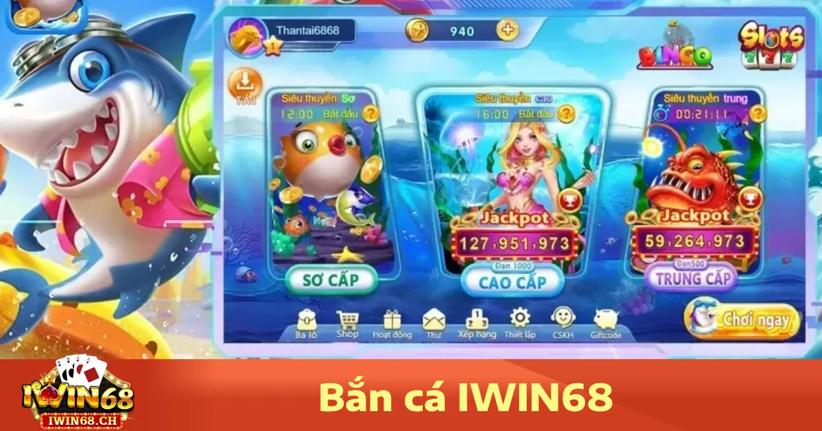 Các tính năng nổi bật trong game Bắn cá Iwin68