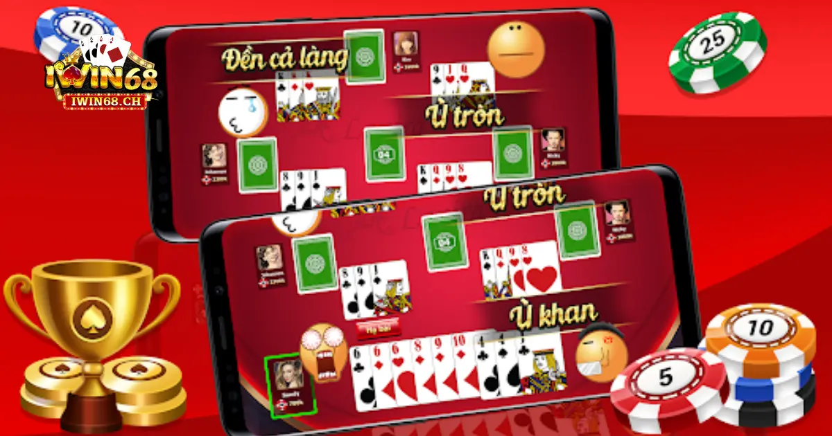 Các tựa game bài cược tiền thật phổ biến tại Iwin68